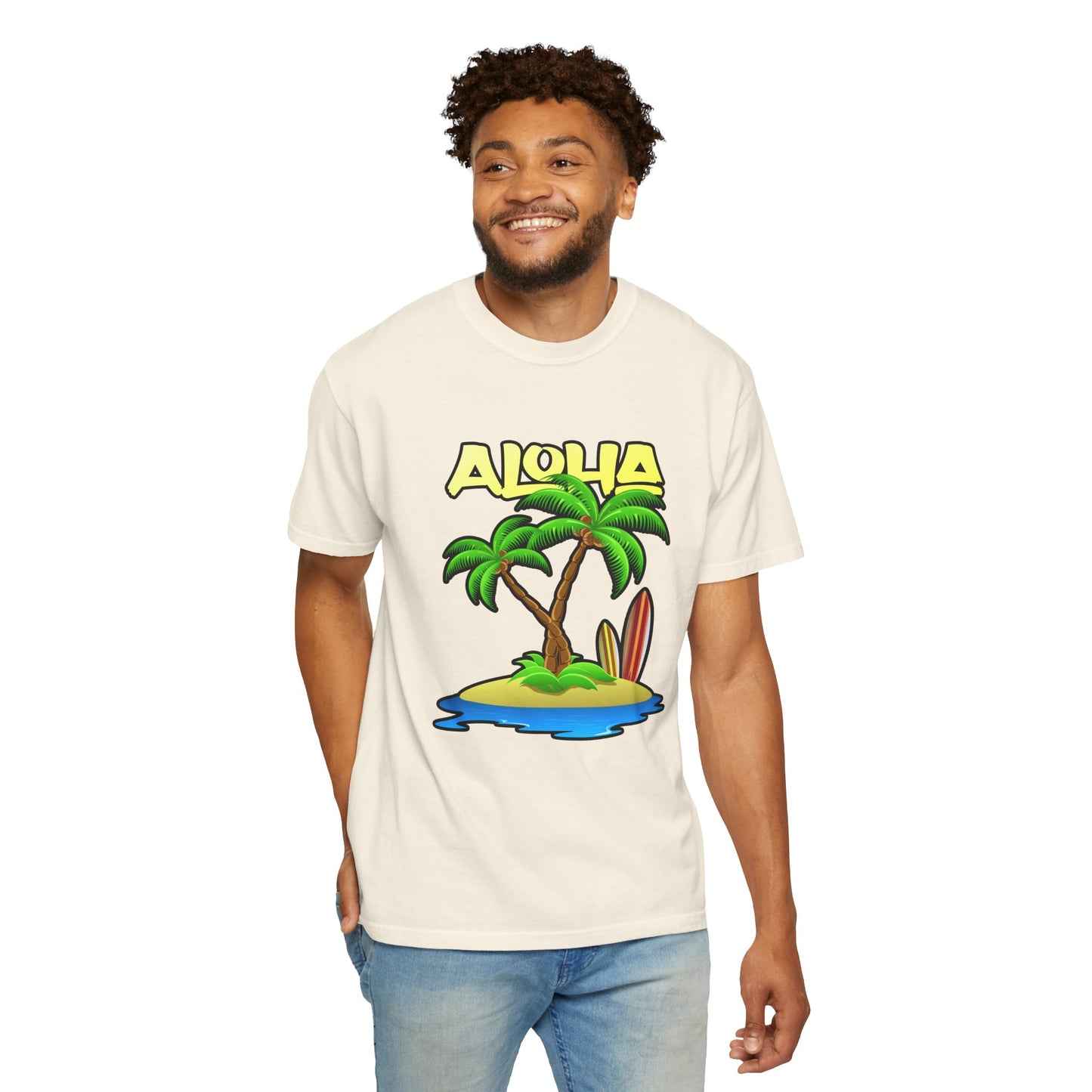 ALOHA | Unisex Garment-Dyed T-shirt