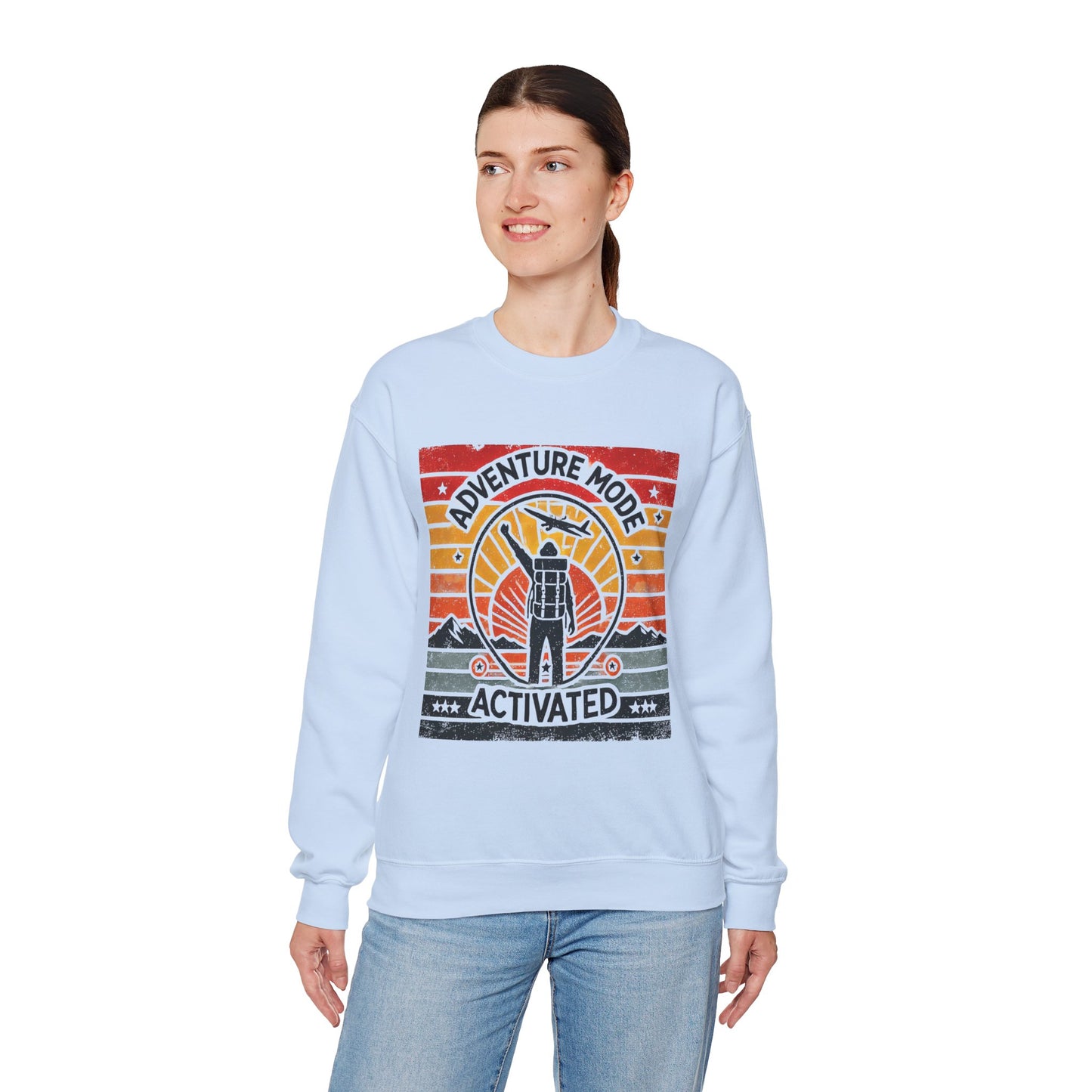 Adventure Mode Activated | Unisex Heavy Blend™ Crewneck Sweatshirt