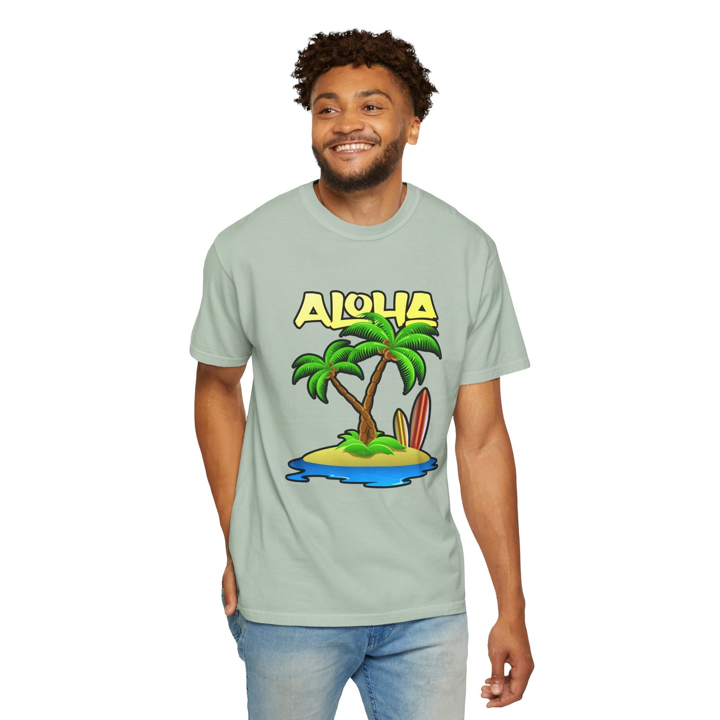 ALOHA | Unisex Garment-Dyed T-shirt