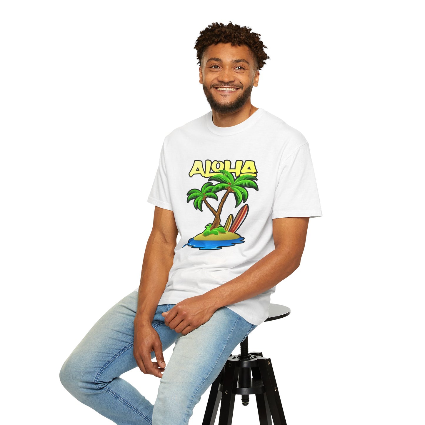 ALOHA | Unisex Garment-Dyed T-shirt