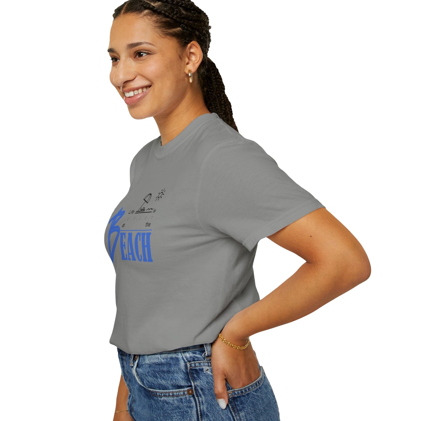 Life is Better at the Beach | Unisex Garment-Dyed T-shirt