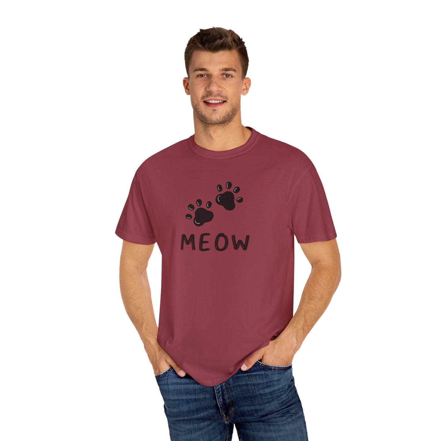 MEOW_Unisex Garment-Dyed T-shirt