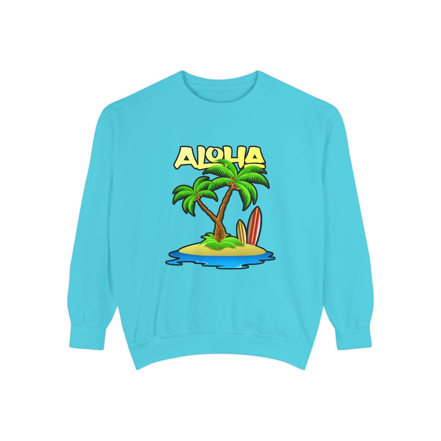 ALOHA | Unisex Garment-Dyed Sweatshirt
