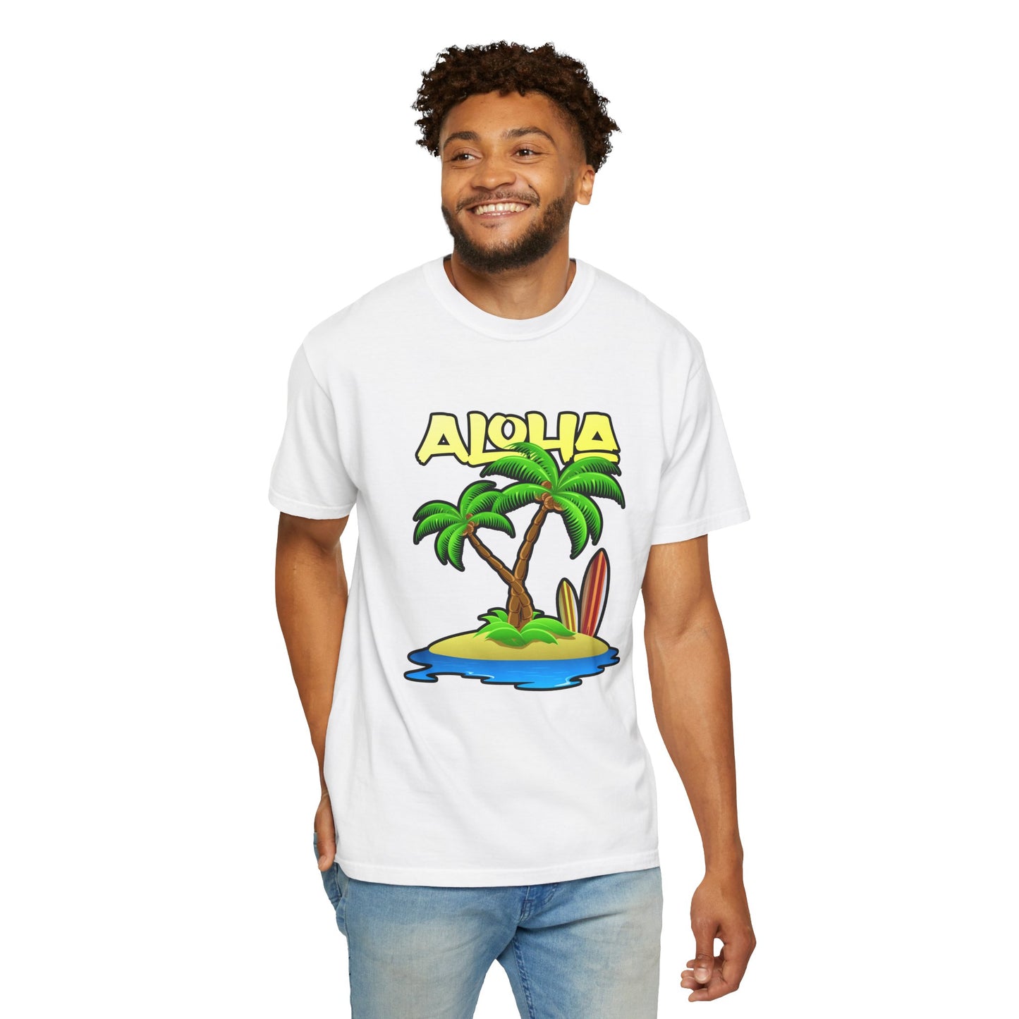 ALOHA | Unisex Garment-Dyed T-shirt