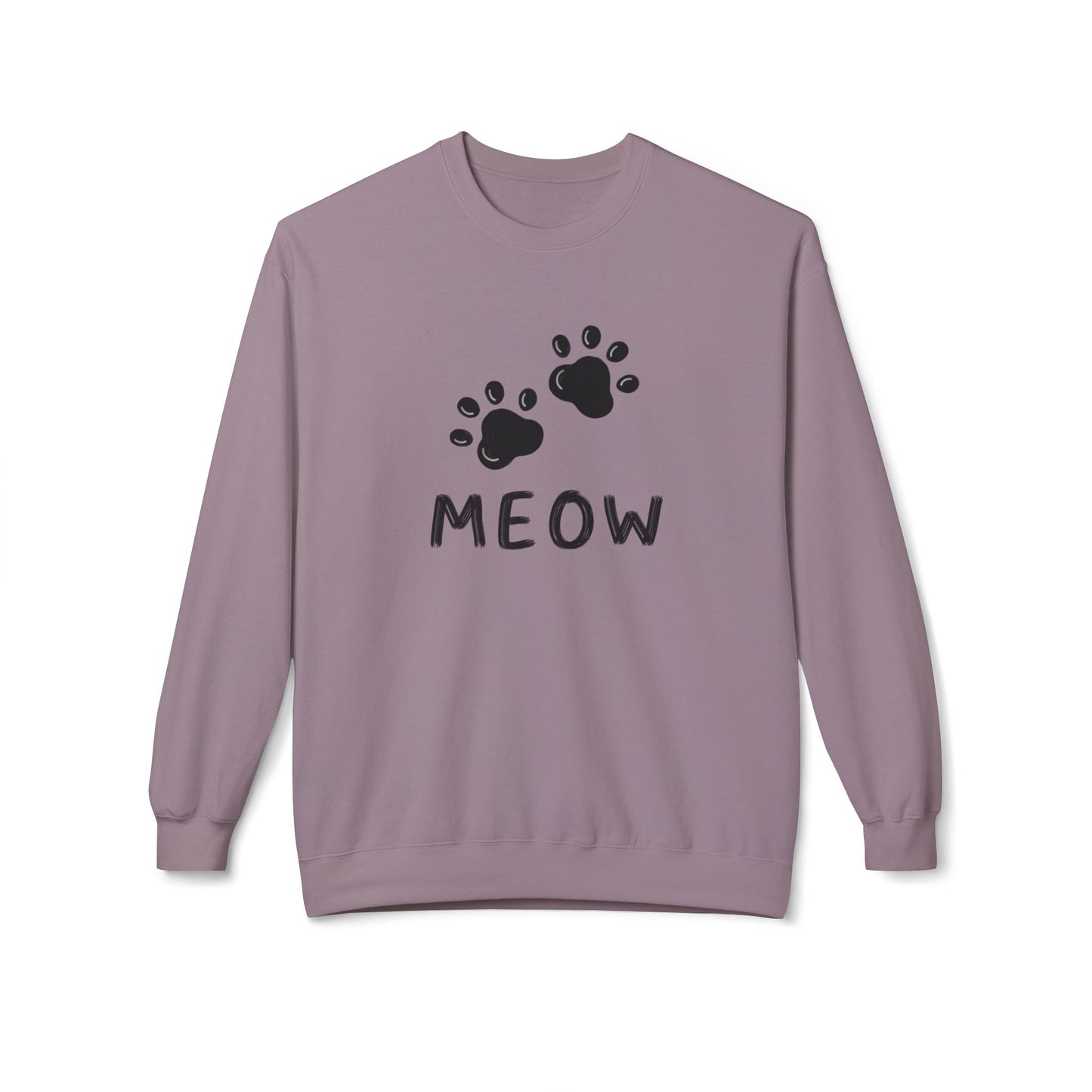 MEOW_Unisex Midweight Softstyle Fleece Crewneck Sweatshirt