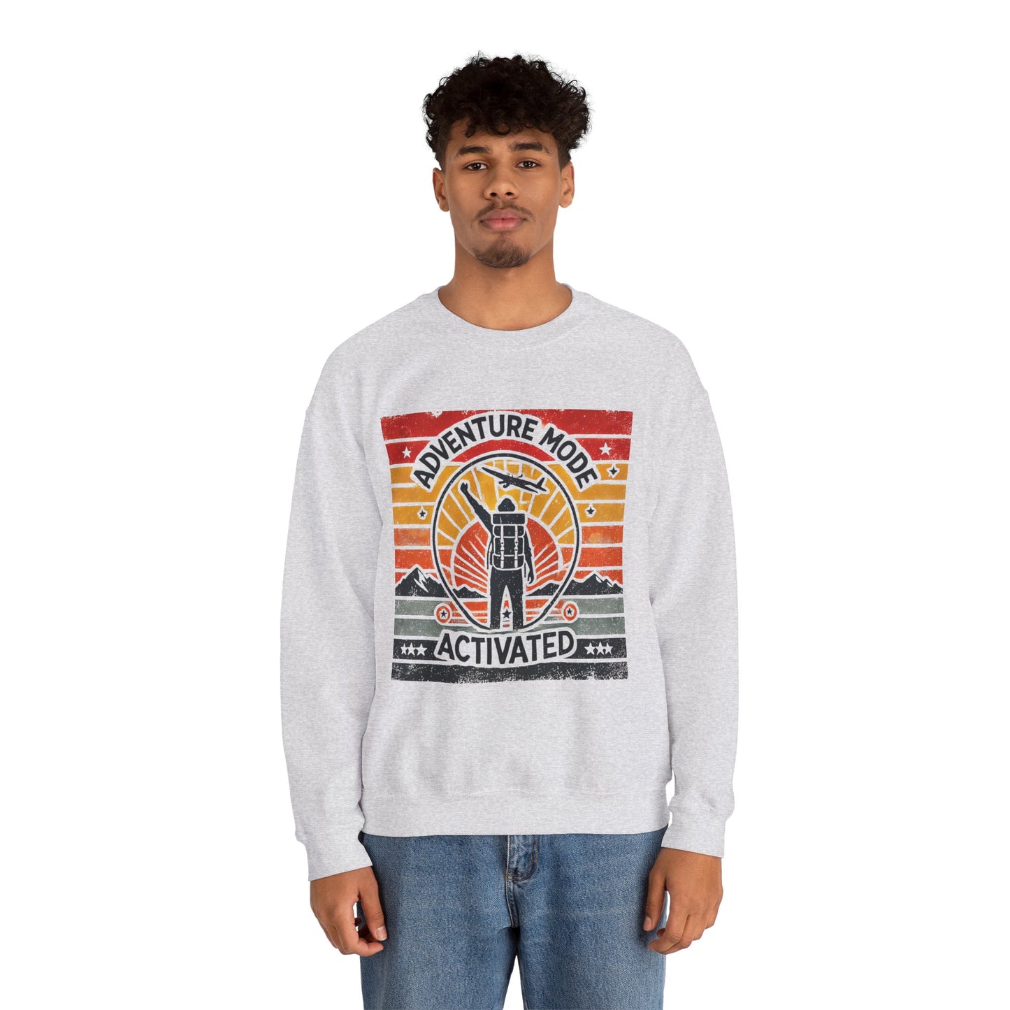 Adventure Mode Activated | Unisex Heavy Blend™ Crewneck Sweatshirt