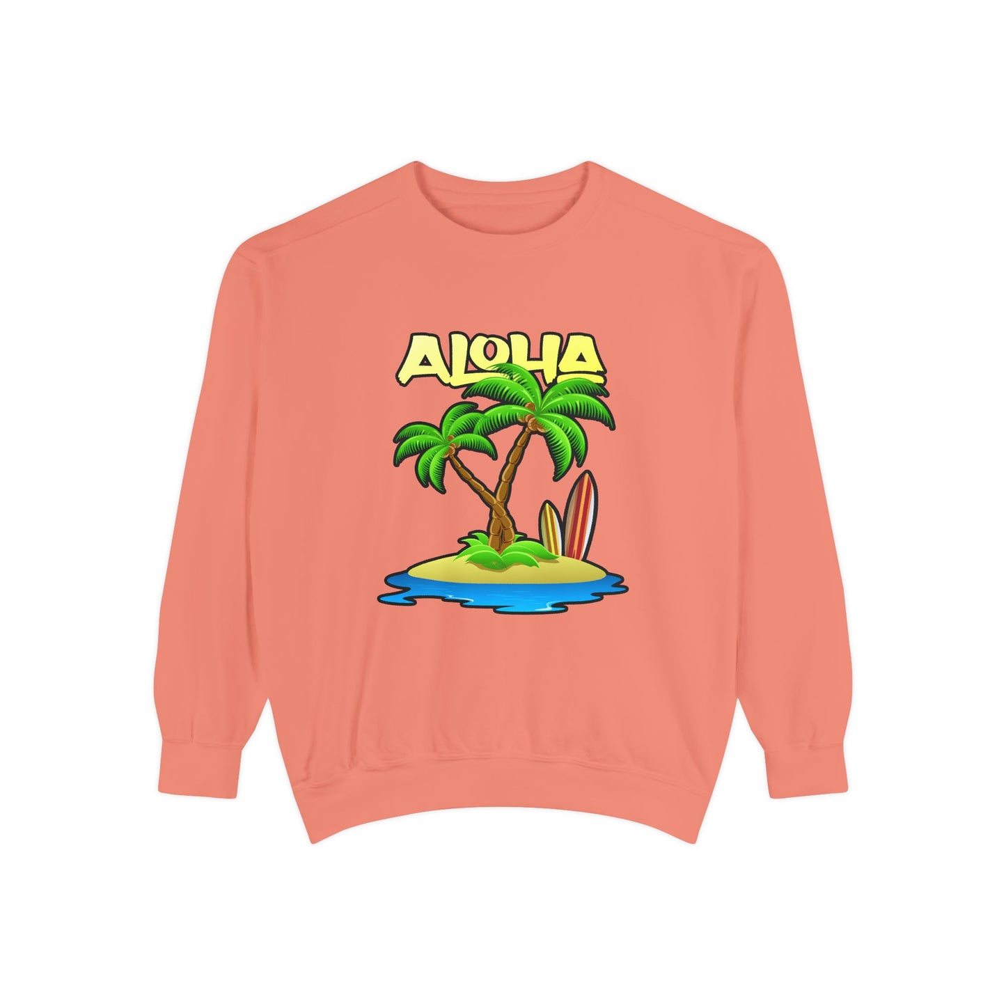 ALOHA | Unisex Garment-Dyed Sweatshirt