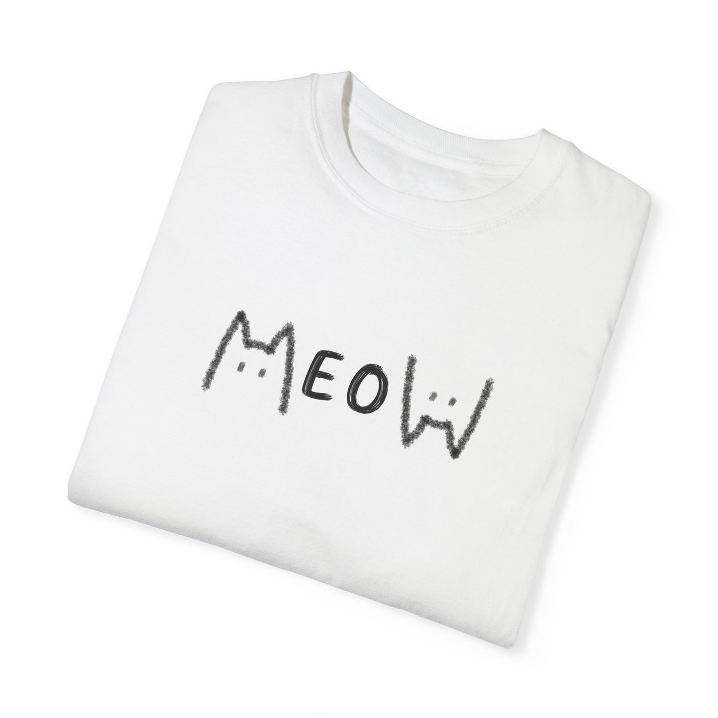 Meow_Unisex Garment-Dyed T-shirt