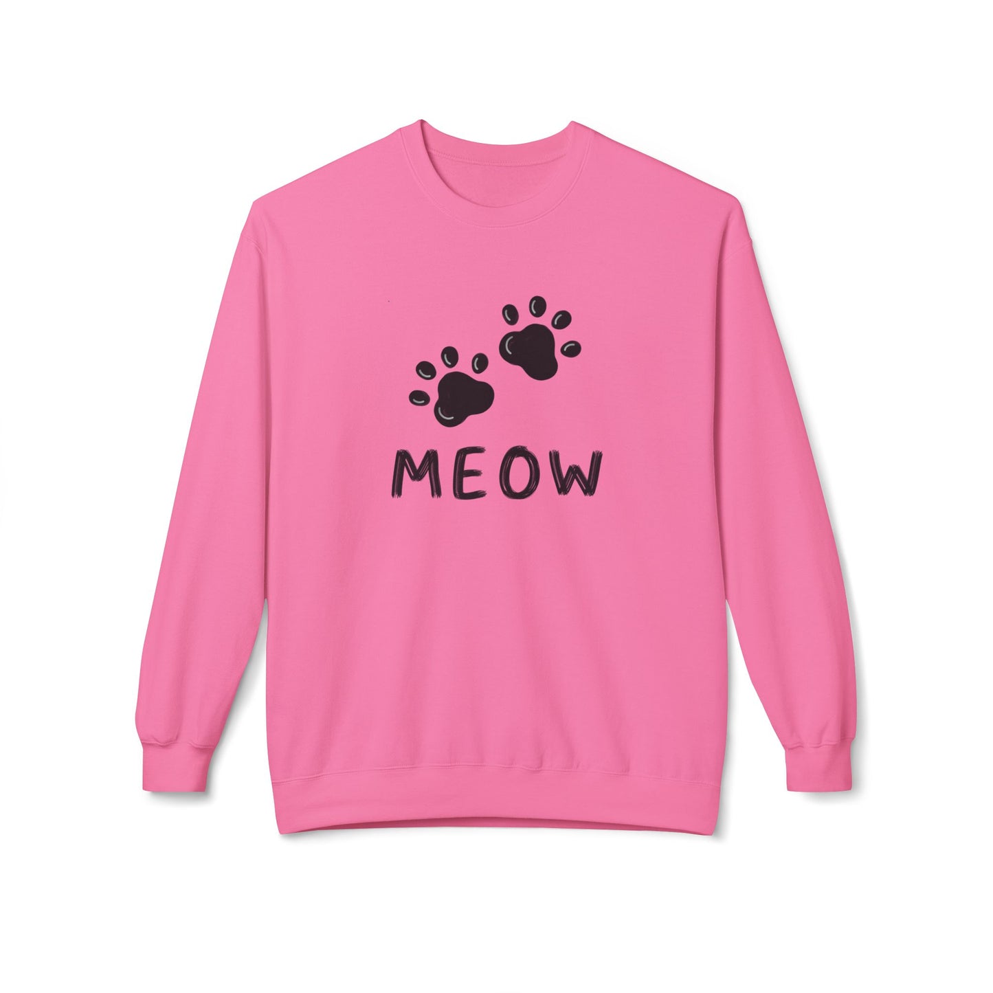 MEOW_Unisex Midweight Softstyle Fleece Crewneck Sweatshirt