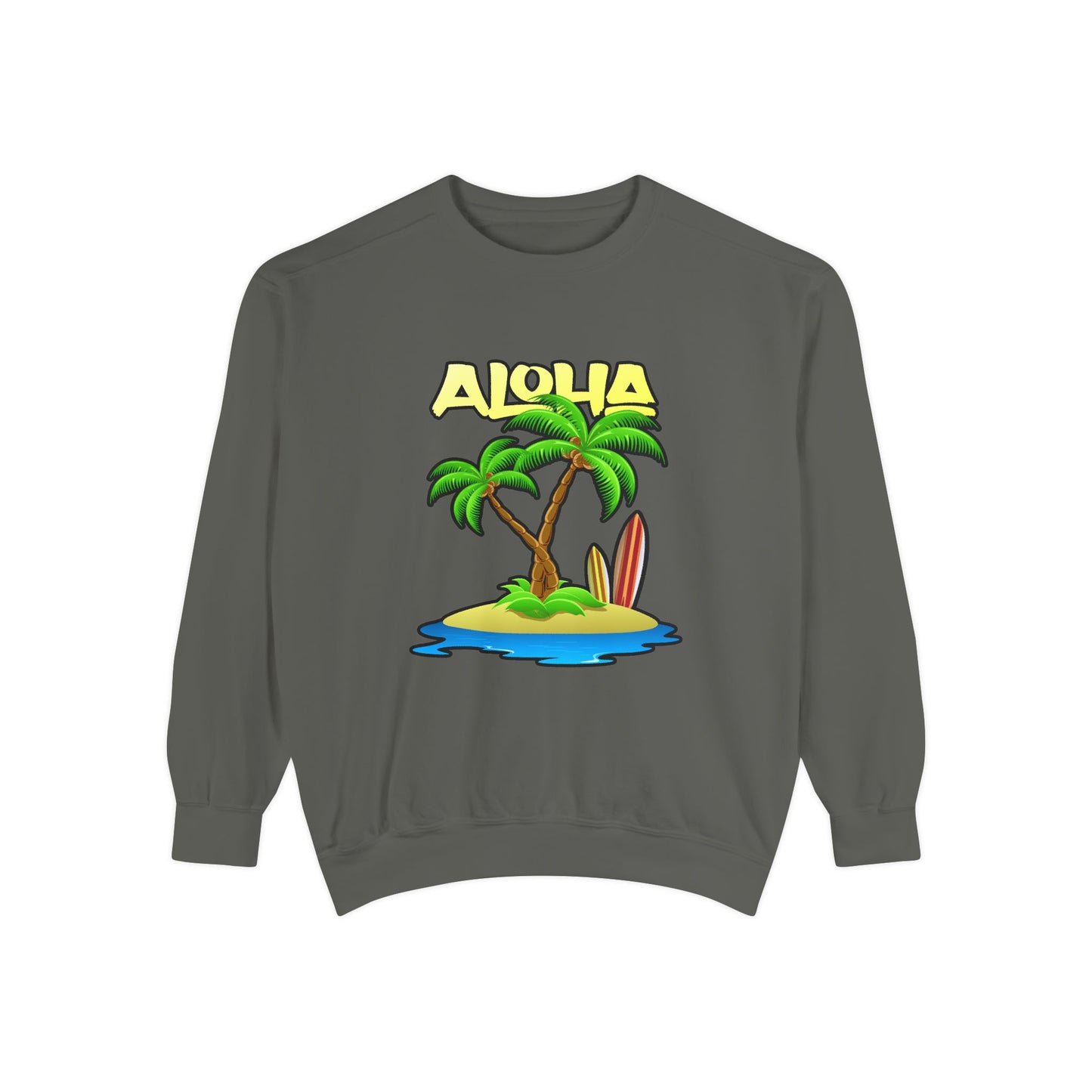 ALOHA | Unisex Garment-Dyed Sweatshirt