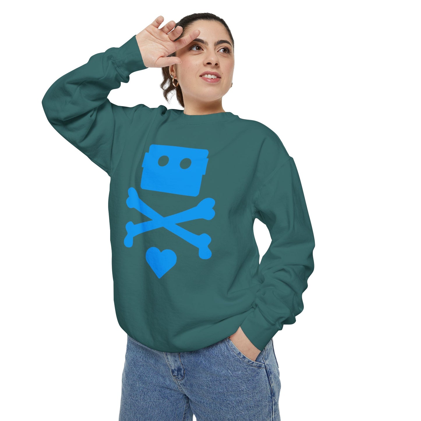 Zima Blue | Garment-Dyed Sweatshirt