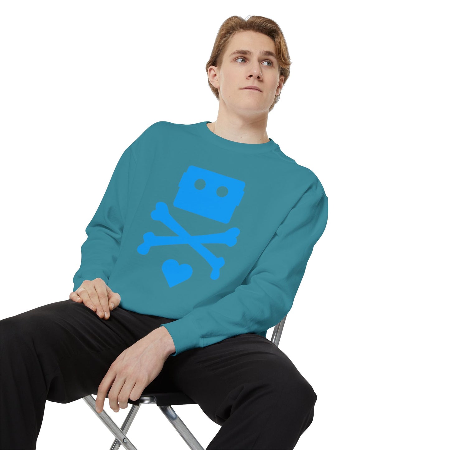 Zima Blue | Garment-Dyed Sweatshirt