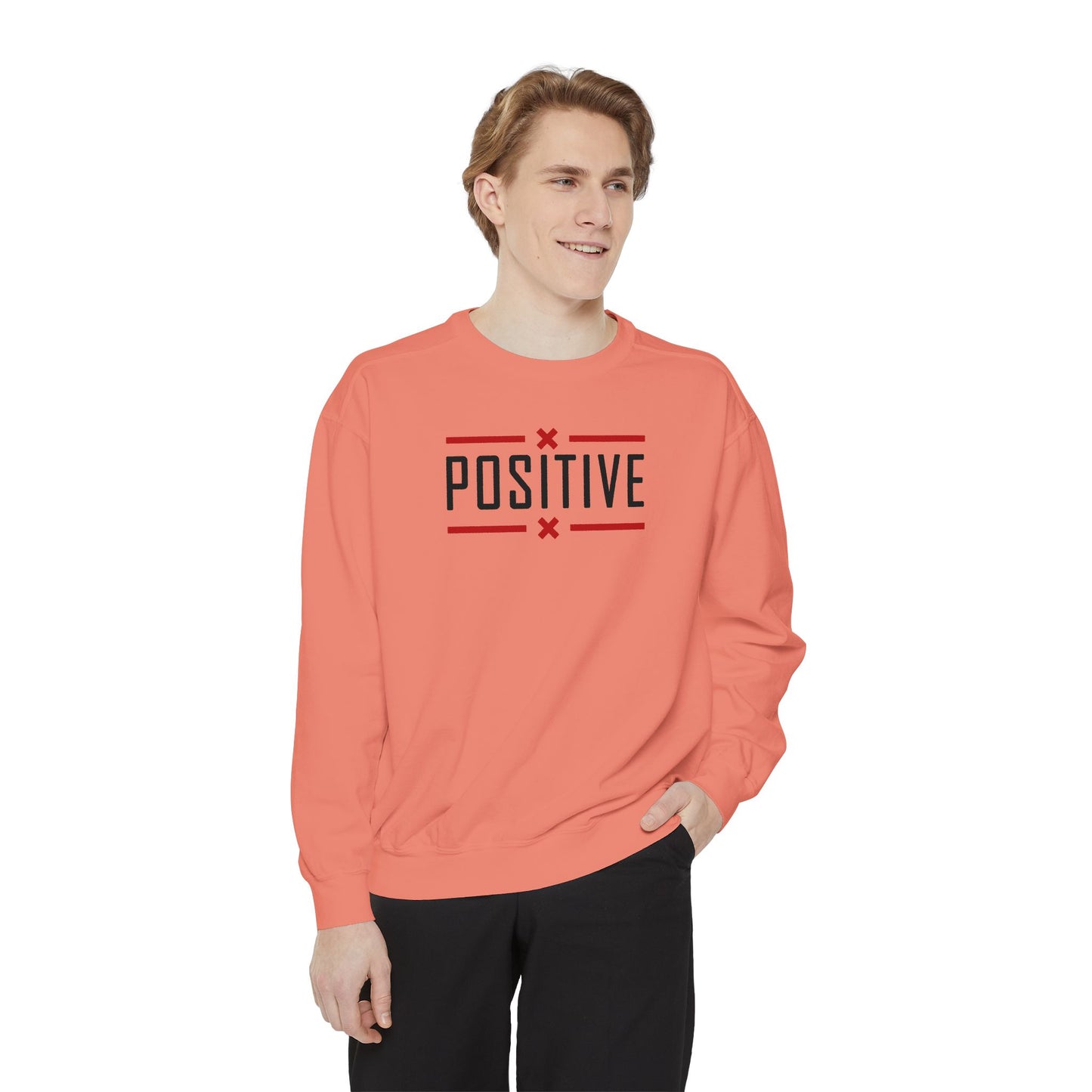 Positive_Unisex Garment-Dyed Sweatshirt