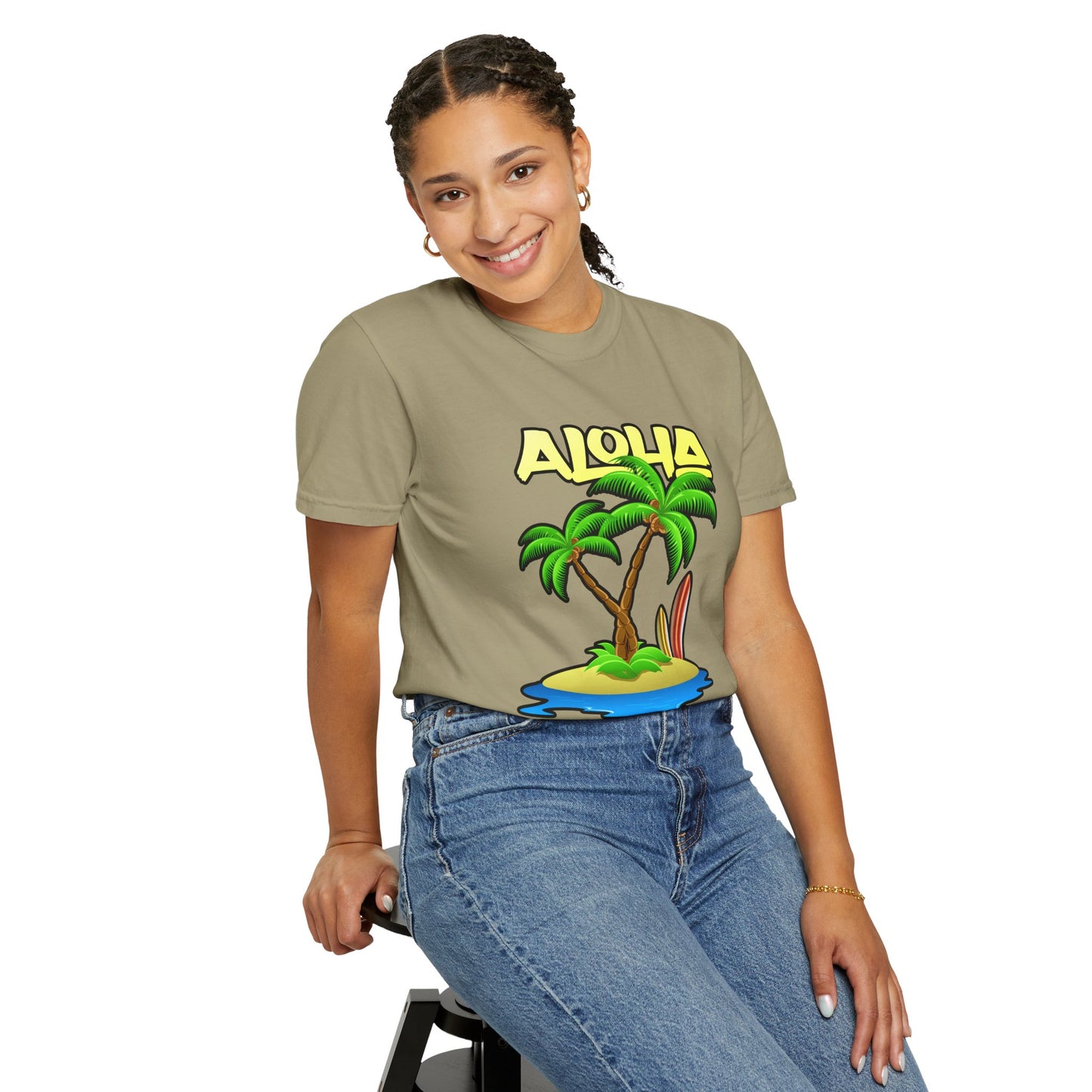 ALOHA | Unisex Garment-Dyed T-shirt