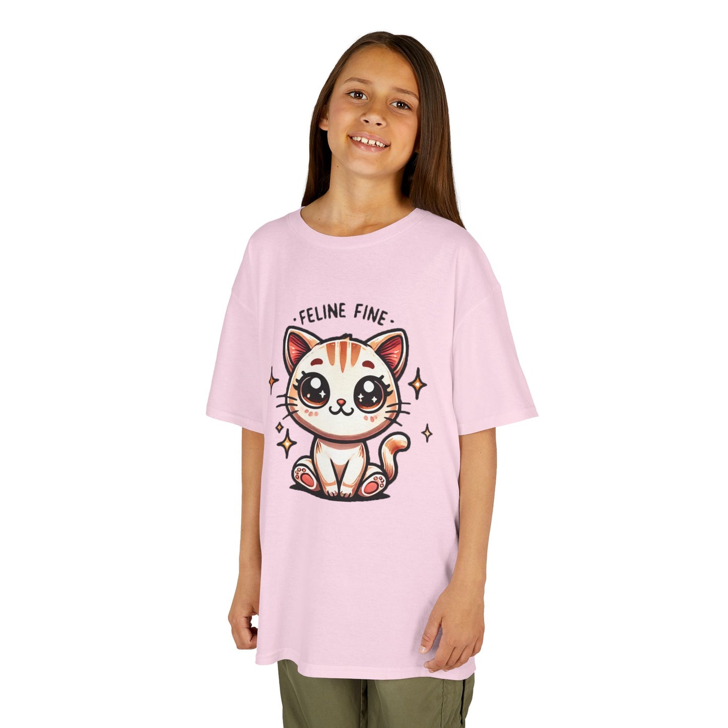 Feline Fine | Kids Heavy Cotton™ Tee