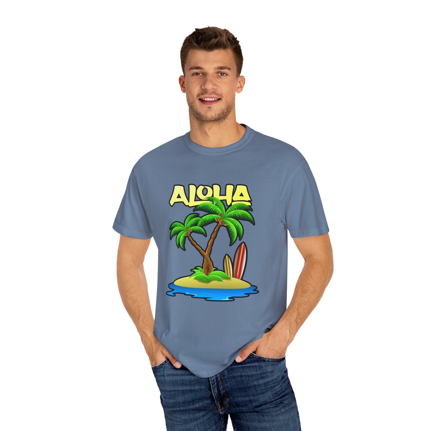 ALOHA | Unisex Garment-Dyed T-shirt