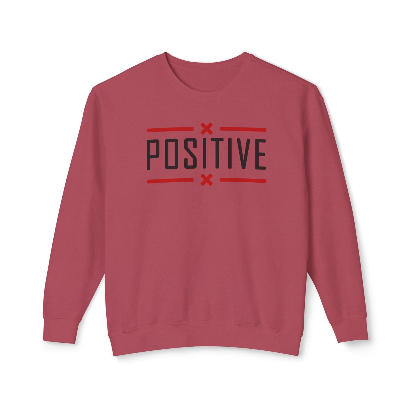 Positive_Unisex Lightweight Crewneck Sweatshirt