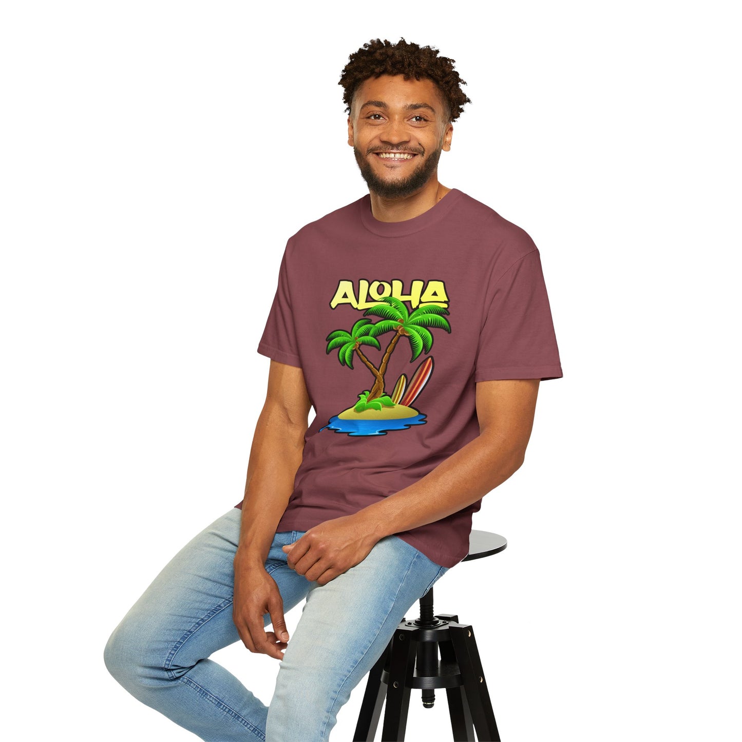 ALOHA | Unisex Garment-Dyed T-shirt