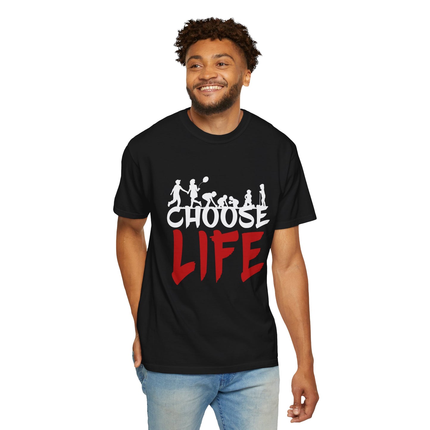 Choose Life | Unisex Garment-Dyed T-shirt | Black