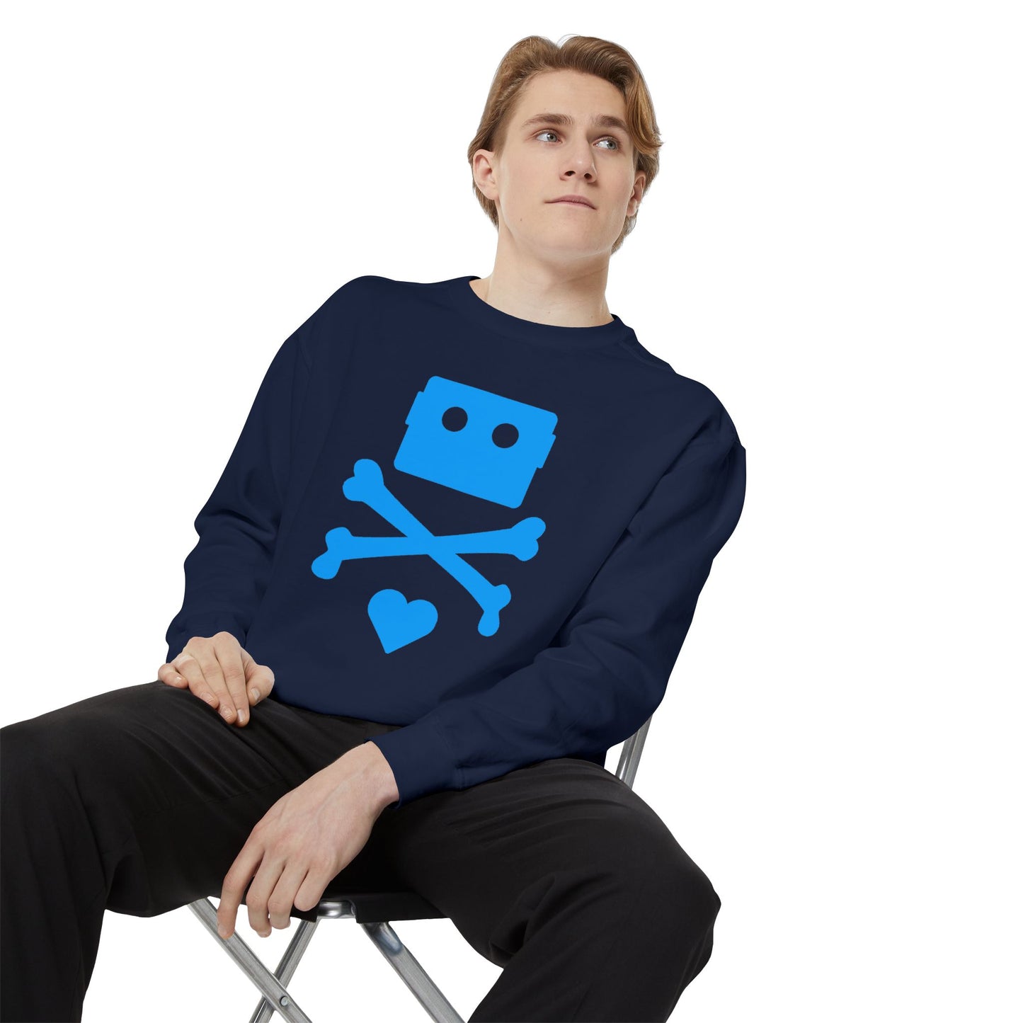 Zima Blue | Garment-Dyed Sweatshirt