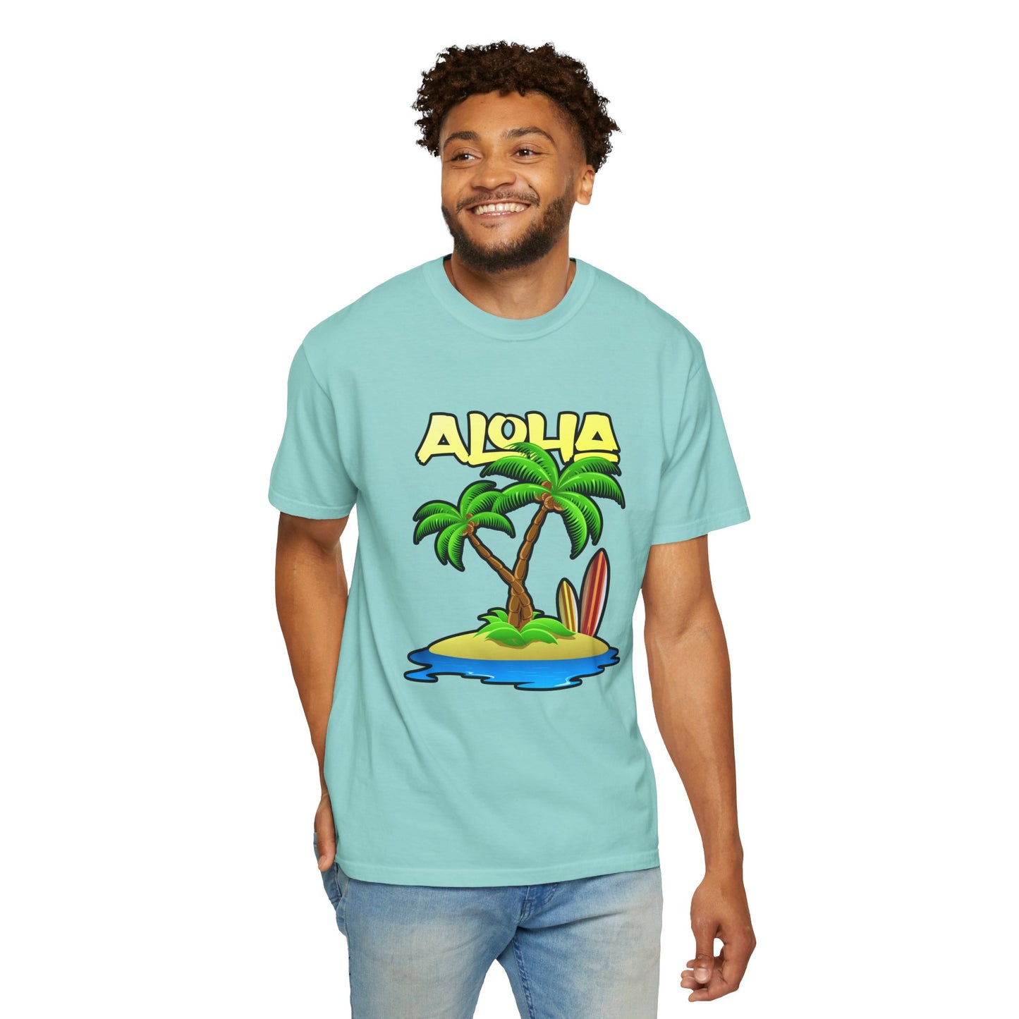 ALOHA | Unisex Garment-Dyed T-shirt