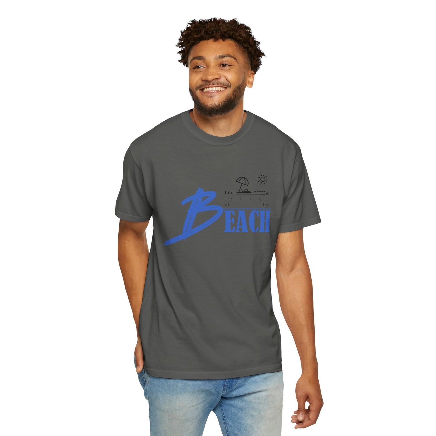Life is Better at the Beach | Unisex Garment-Dyed T-shirt