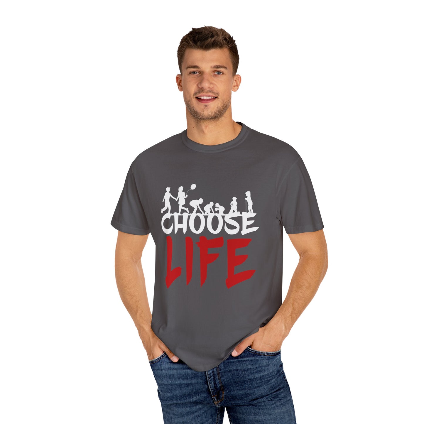 Choose Life | Unisex Garment-Dyed T-shirt | Black