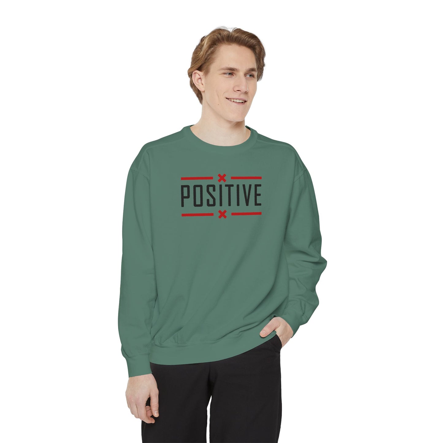 Positive_Unisex Garment-Dyed Sweatshirt