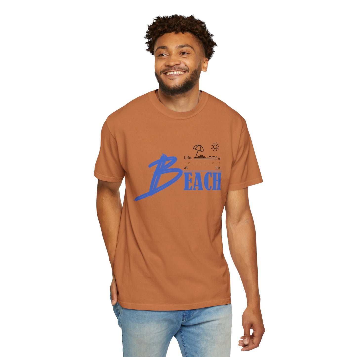 Life is Better at the Beach | Unisex Garment-Dyed T-shirt