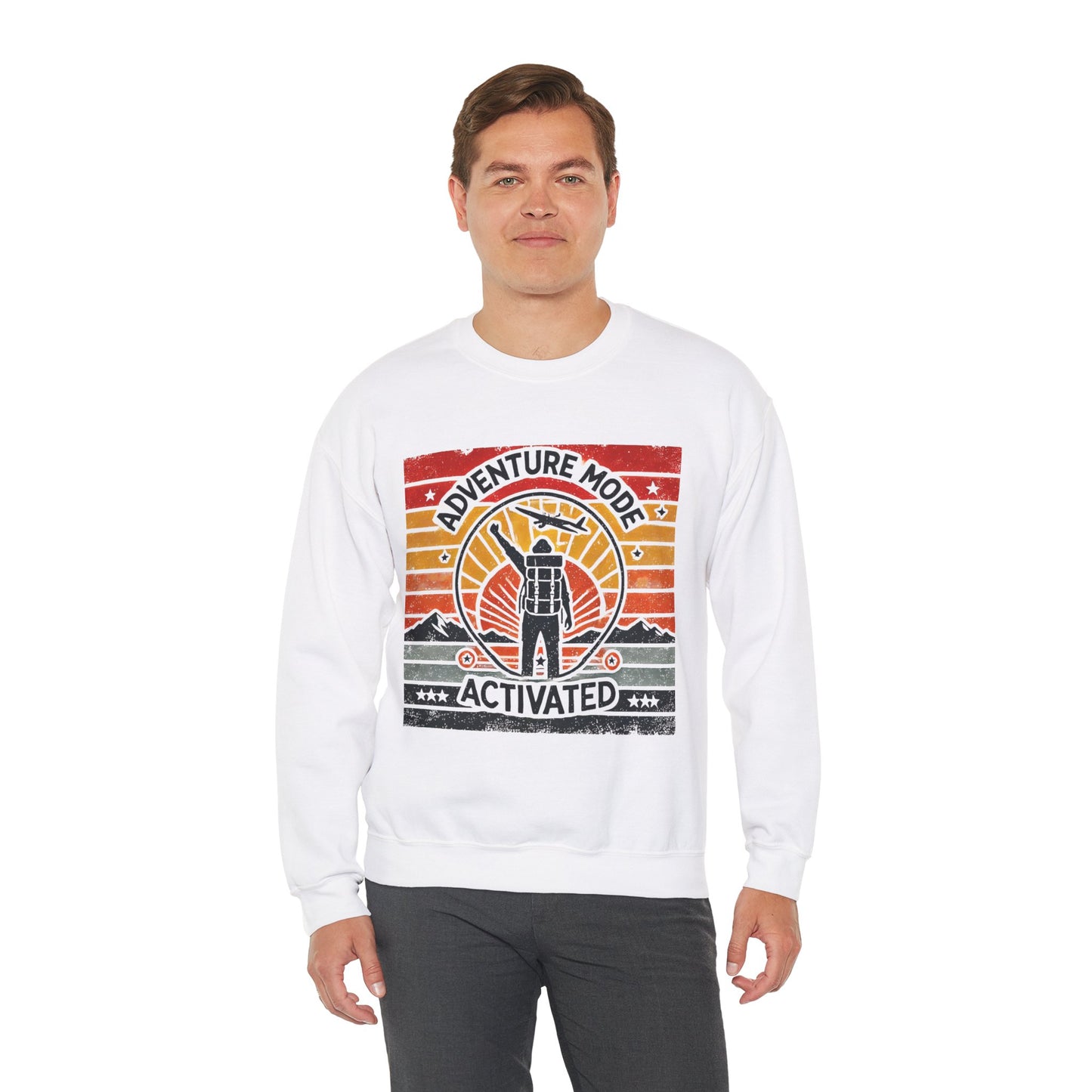 Adventure Mode Activated | Unisex Heavy Blend™ Crewneck Sweatshirt