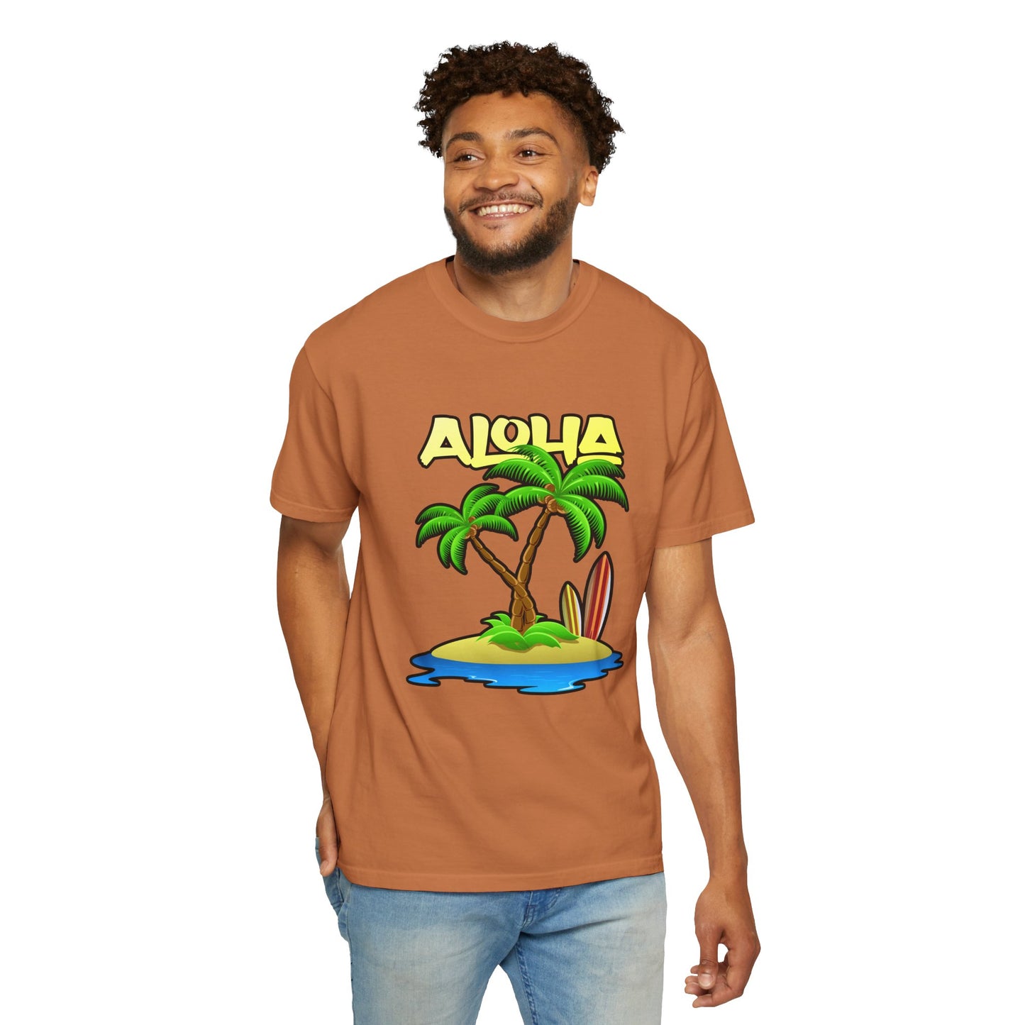 ALOHA | Unisex Garment-Dyed T-shirt