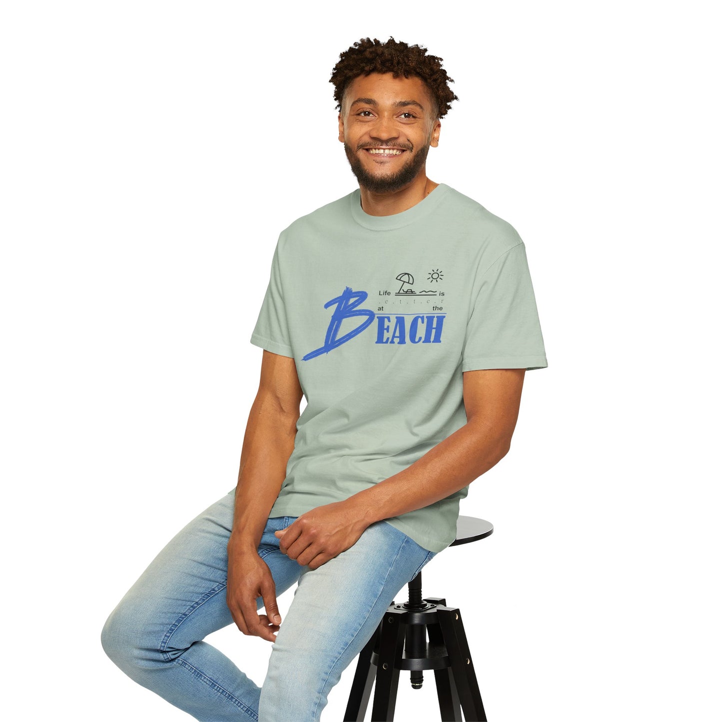 Life is Better at the Beach | Unisex Garment-Dyed T-shirt