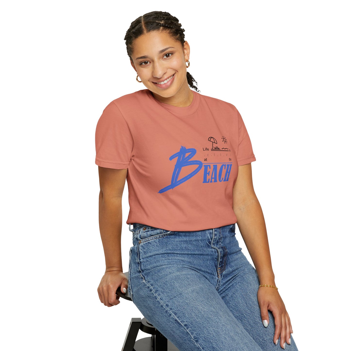 Life is Better at the Beach | Unisex Garment-Dyed T-shirt