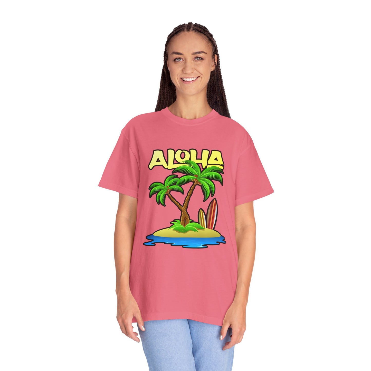 ALOHA | Unisex Garment-Dyed T-shirt