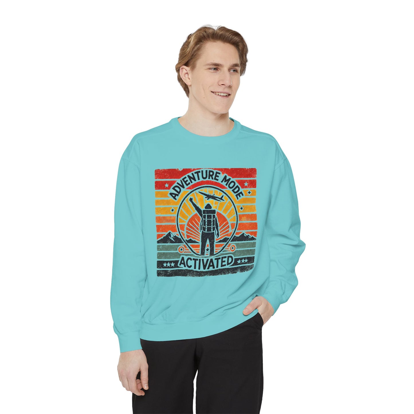 Adventure Mode Activated | Unisex Garment-Dyed Sweatshirt