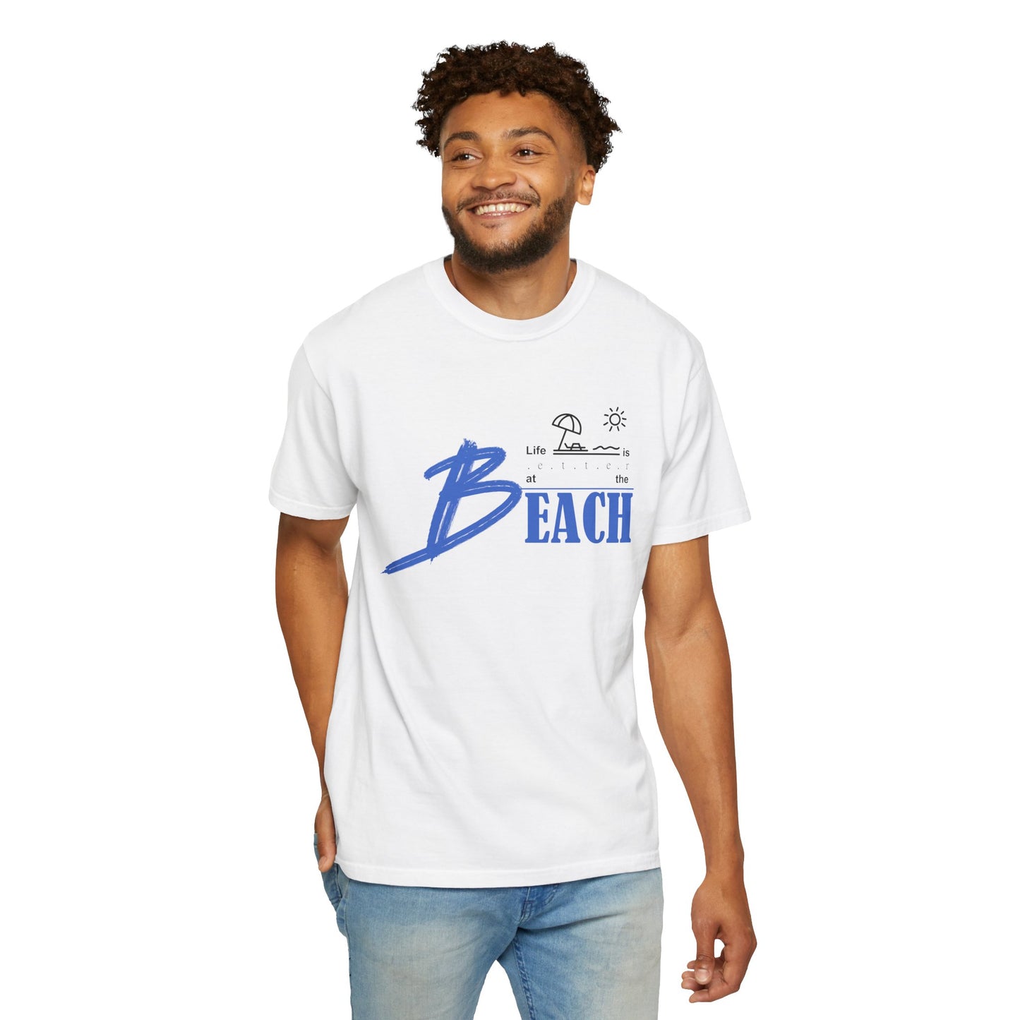 Life is Better at the Beach | Unisex Garment-Dyed T-shirt