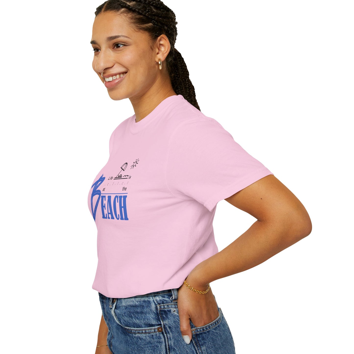 Life is Better at the Beach | Unisex Garment-Dyed T-shirt