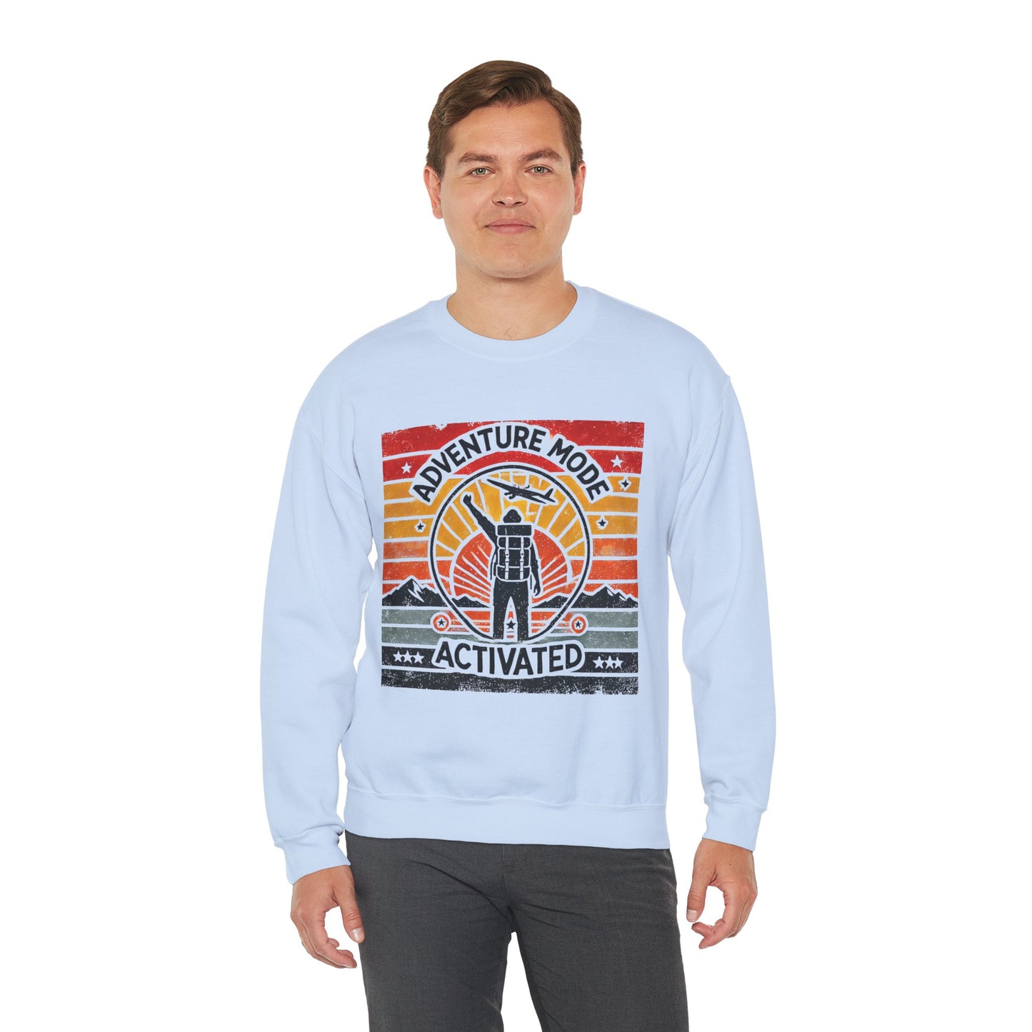 Adventure Mode Activated | Unisex Heavy Blend™ Crewneck Sweatshirt