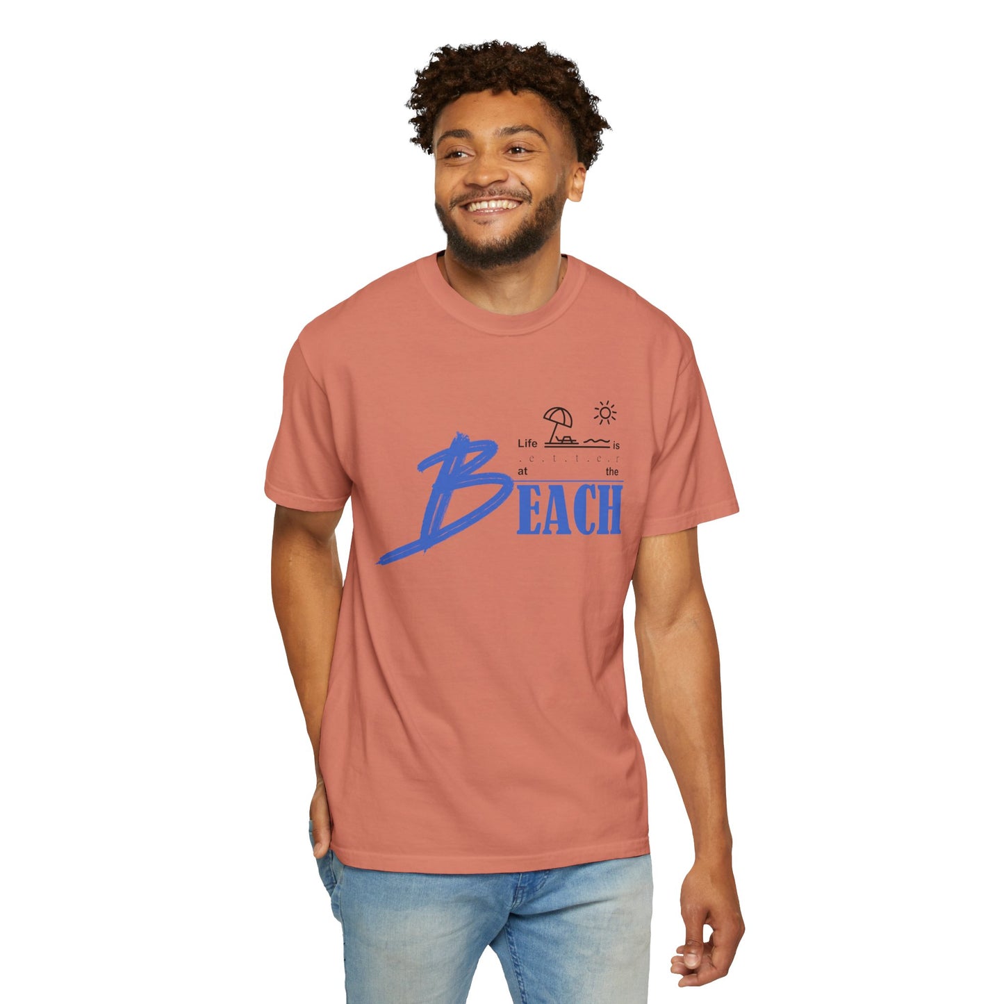 Life is Better at the Beach | Unisex Garment-Dyed T-shirt