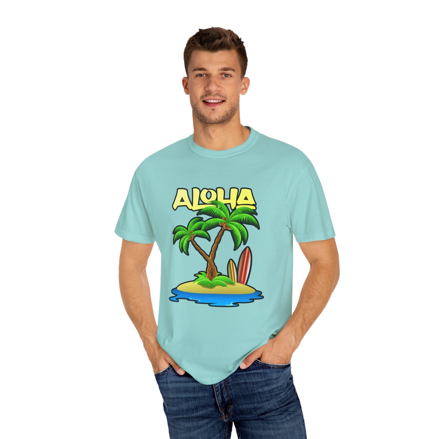 ALOHA | Unisex Garment-Dyed T-shirt