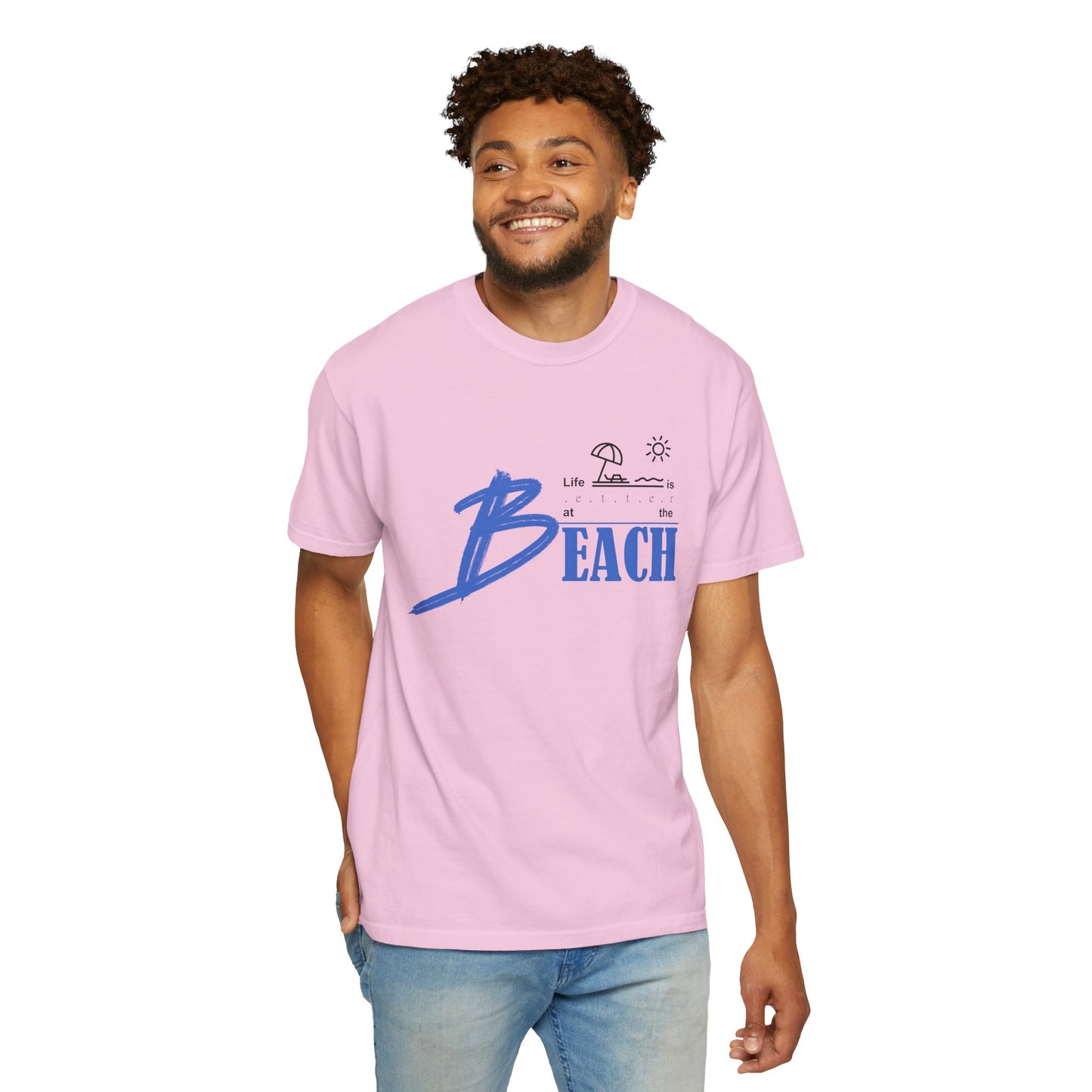 Life is Better at the Beach | Unisex Garment-Dyed T-shirt