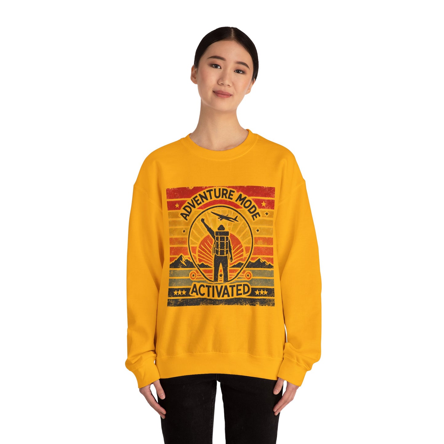 Adventure Mode Activated | Unisex Heavy Blend™ Crewneck Sweatshirt