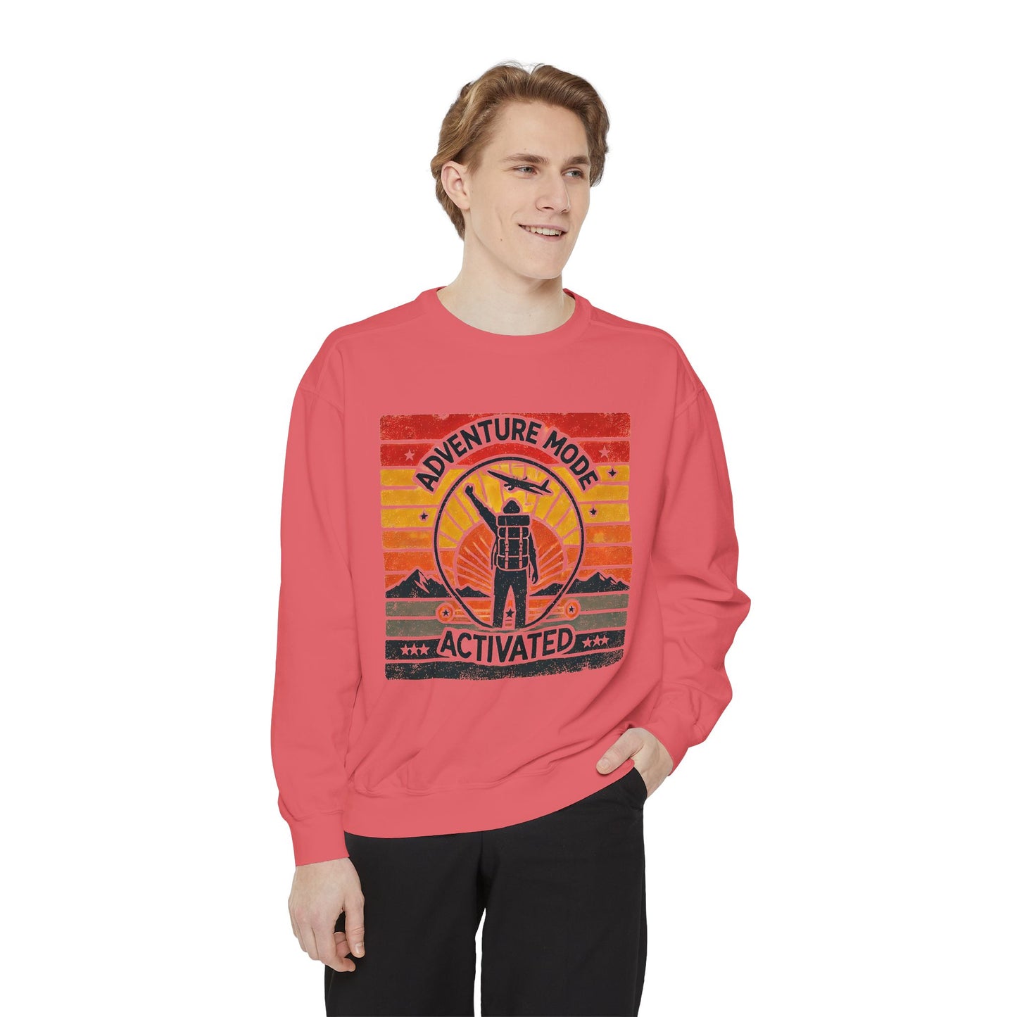 Adventure Mode Activated | Unisex Garment-Dyed Sweatshirt