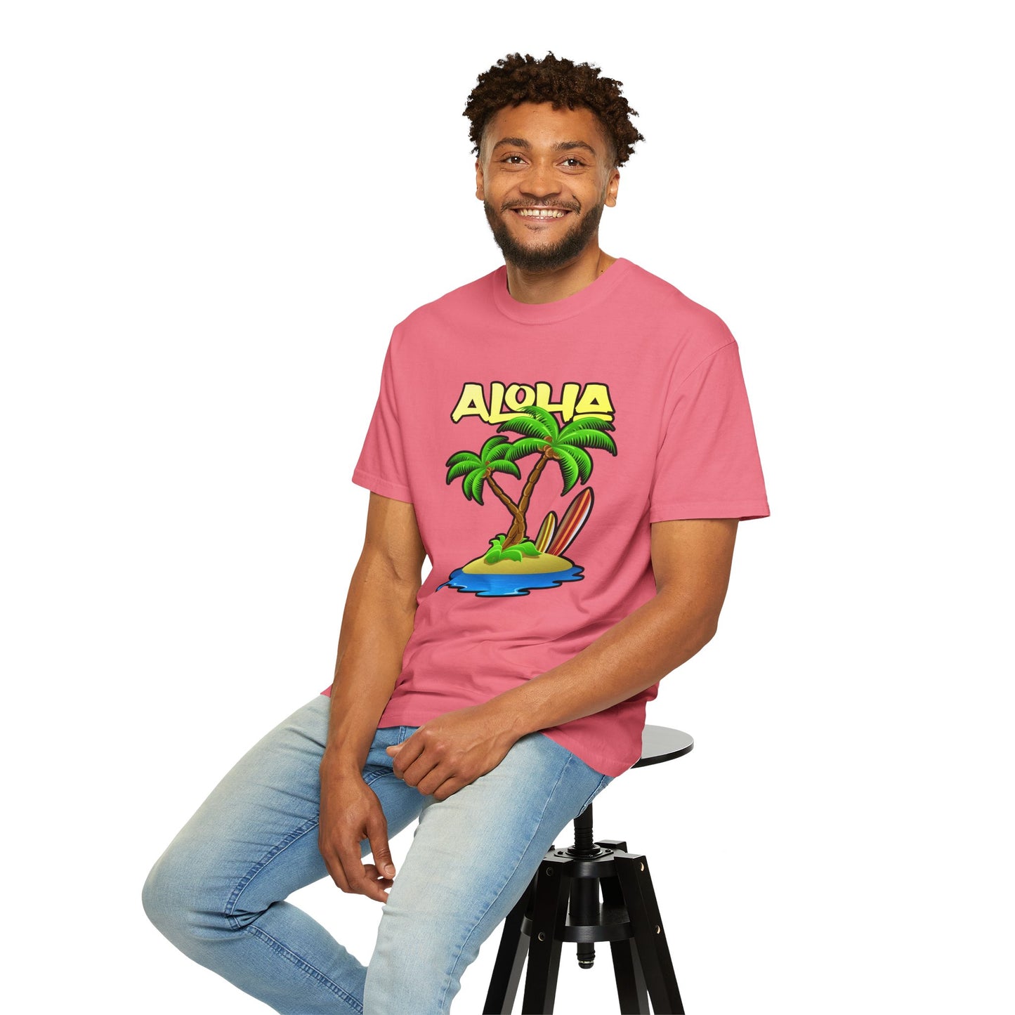 ALOHA | Unisex Garment-Dyed T-shirt