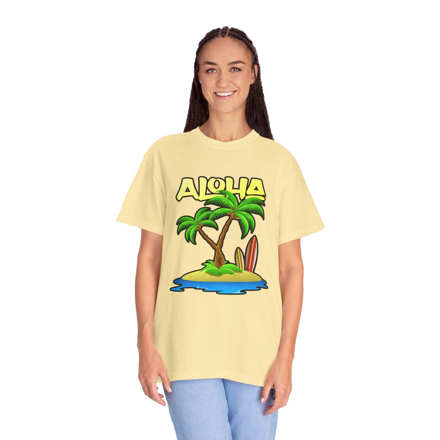 ALOHA | Unisex Garment-Dyed T-shirt