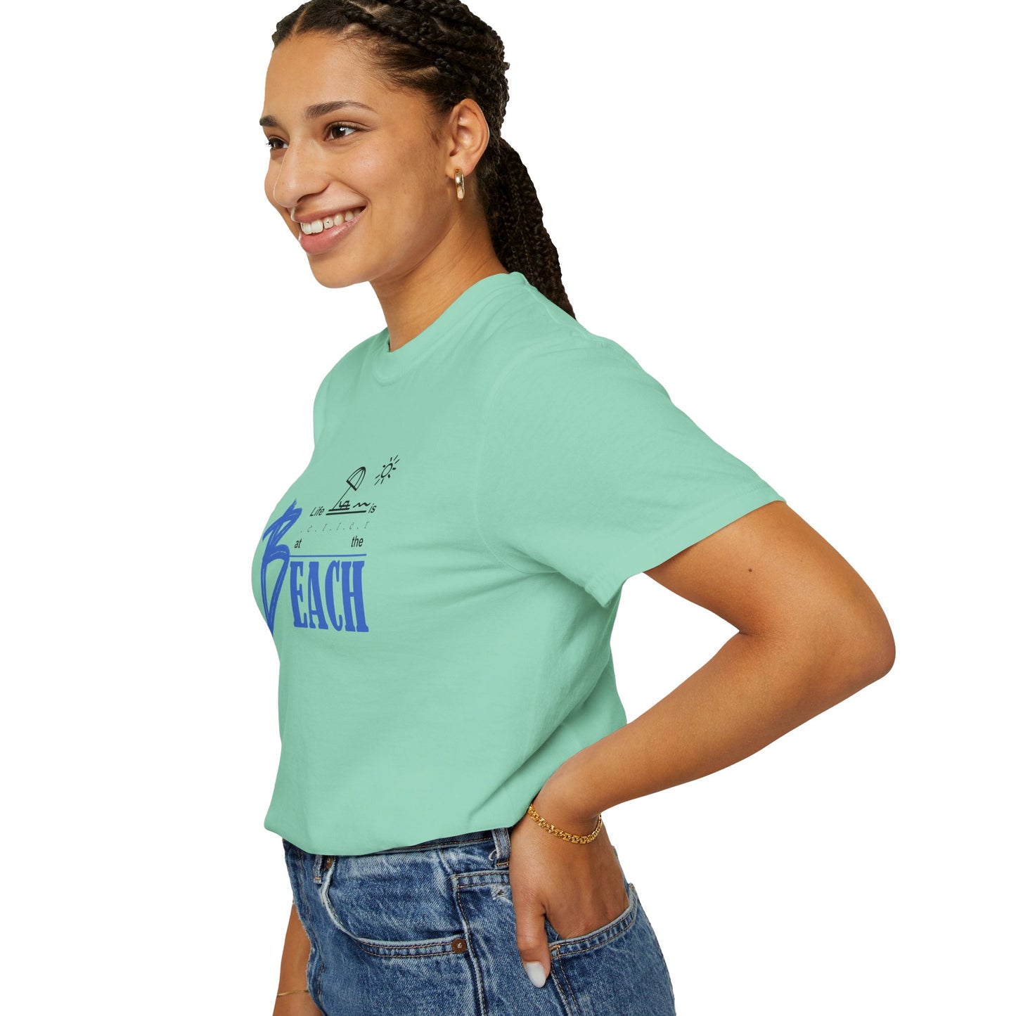Life is Better at the Beach | Unisex Garment-Dyed T-shirt