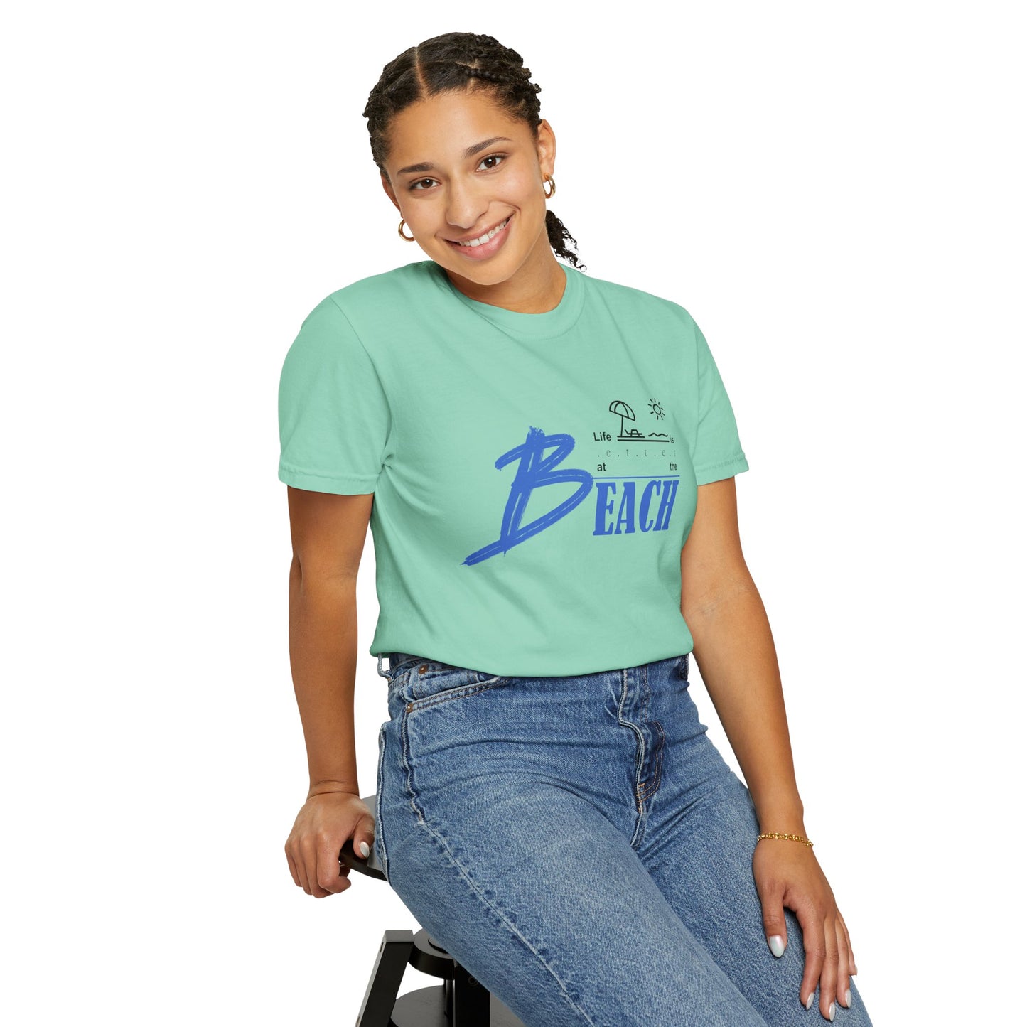 Life is Better at the Beach | Unisex Garment-Dyed T-shirt