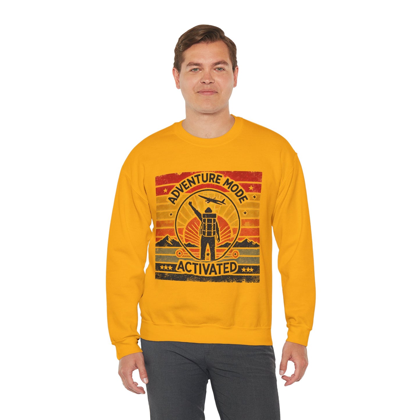 Adventure Mode Activated | Unisex Heavy Blend™ Crewneck Sweatshirt