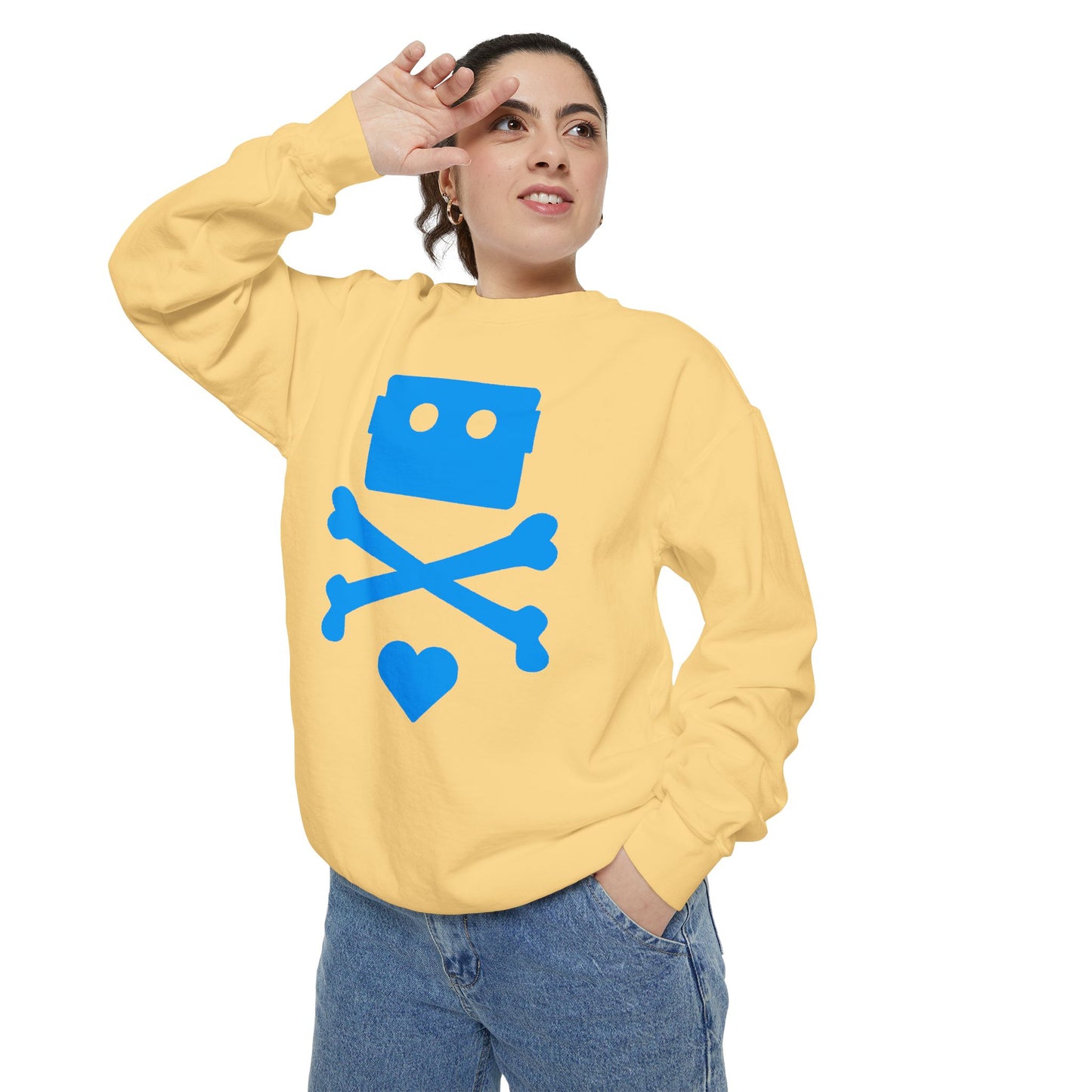 Zima Blue | Garment-Dyed Sweatshirt