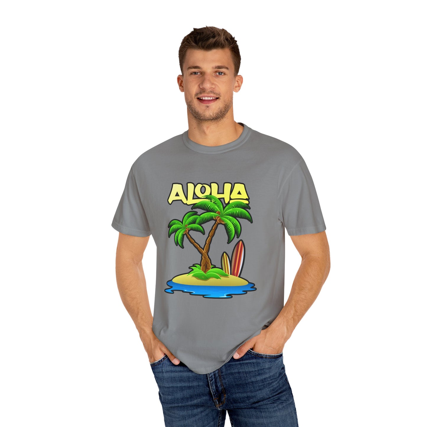 ALOHA | Unisex Garment-Dyed T-shirt